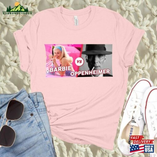 Barbie Vs Oppenheimer 2023 Shirt Barbenheimer Unisex Hoodie