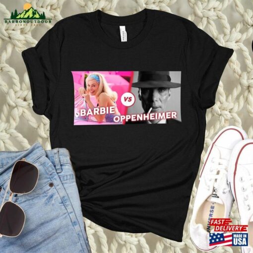 Barbie Vs Oppenheimer 2023 Shirt Barbenheimer Unisex Hoodie