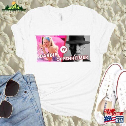 Barbie Vs Oppenheimer 2023 Shirt Barbenheimer Unisex Hoodie