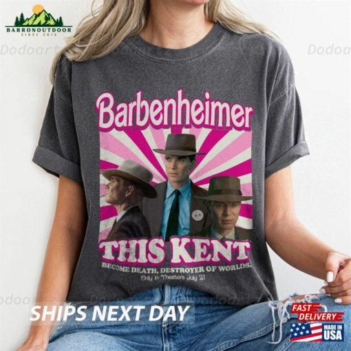 Barbieheimer Active Vintage Shirt Funny Movie Tee Limited T-Shirt Hoodie