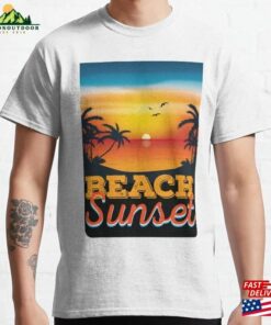 Beach Sunset Classic T-Shirt Unisex Beach Sunset Classic T-Shirt Unisex