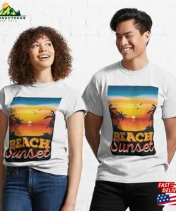 Beach Sunset Classic T-Shirt Unisex Beach Sunset Classic T-Shirt Unisex