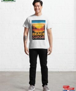 Beach Sunset Classic T Shirt Unisex 3