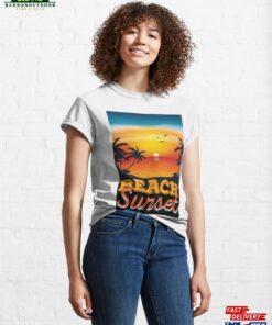 Beach Sunset Classic T Shirt Unisex 4