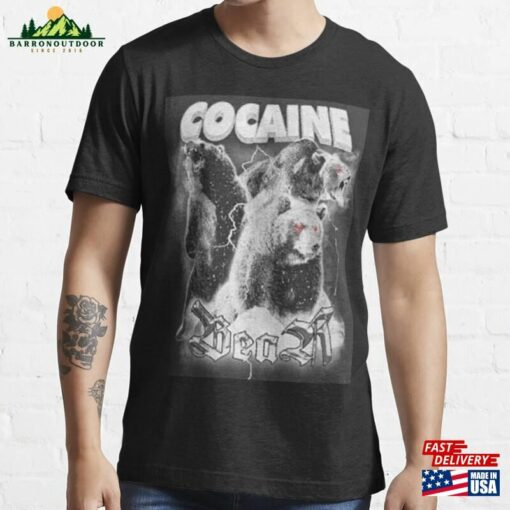 Bear Cocaine Tshirt Hoodie Classic