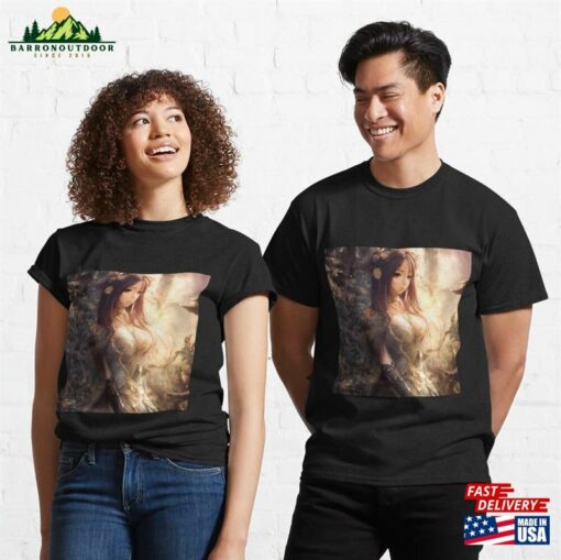 Beautiful Fantasy Anime Girl Classic T-Shirt Unisex