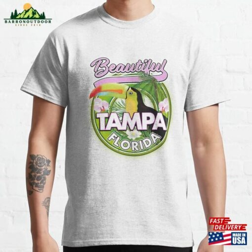 Beautiful Tampa Florida Travel Logo Classic T-Shirt Hoodie