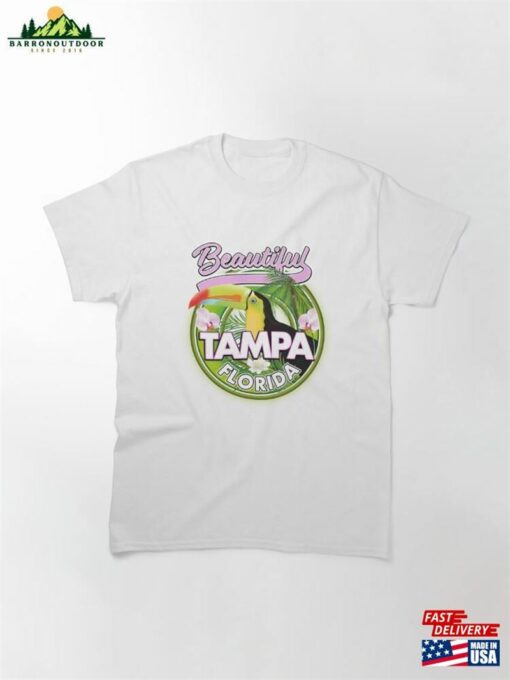 Beautiful Tampa Florida Travel Logo Classic T-Shirt Hoodie