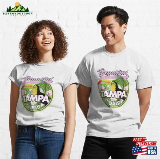 Beautiful Tampa Florida Travel Logo Classic T-Shirt Hoodie