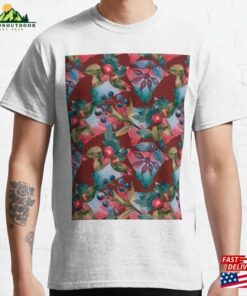 Berries Watercolor Pattern Christmas Hoodie Unisex