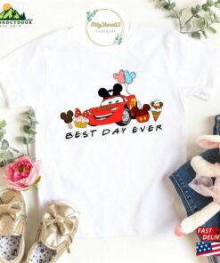 Best Day Ever Disney Cars Team Shirt Snacks Pixar Group Unisex Classic Best Day Ever Disney Cars Team Shirt Snacks Pixar Group Unisex Classic