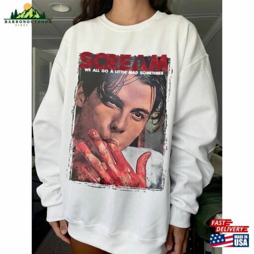 Billy Loomis Scream Horror Movie Halloween Shirt Vintage Sweatshirt Hoodie T-Shirt