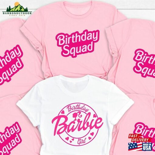 Birthday Barbie Girl Shirt Squad Tshirt Princess Unisex Sweatshirt