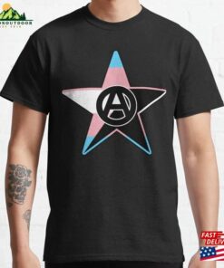 Black Anarchy Symbol On Anarchist Star Hoodie Unisex Black Anarchy Symbol On Anarchist Star Hoodie Unisex