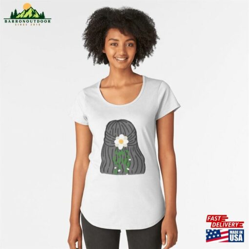 Black Hair Girl Premium Scoop T-Shirt Sweatshirt