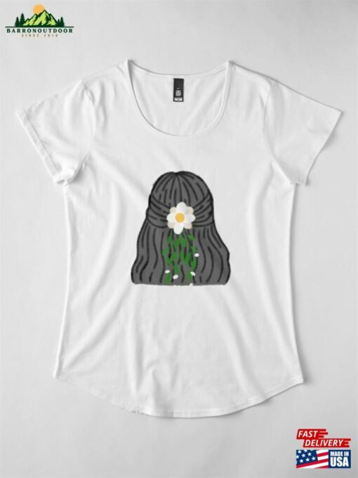 Black Hair Girl Premium Scoop T-Shirt Sweatshirt