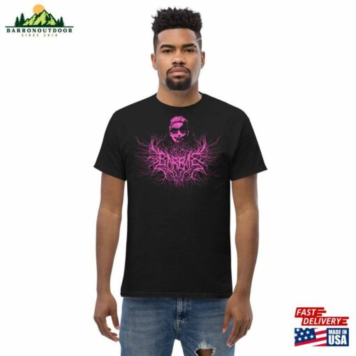 Black Metal Barbie Hot Pink Unisex T-Shirt