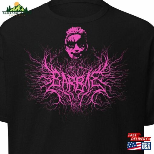 Black Metal Barbie Hot Pink Unisex T-Shirt