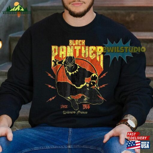 Black Panther Vintage Shirt The King Of Wakanda Long Live Hoodie Unisex