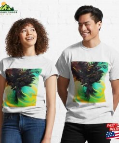 Black Sable Floral Arrangement Illustration Brilliant Orange And Yellow Sunlight Classic T Shirt Sweatshirt 3