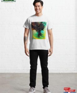 Black Sable Floral Arrangement Illustration Brilliant Orange And Yellow Sunlight Classic T Shirt Sweatshirt 4