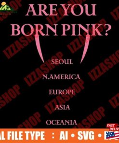 Blackpink World Tour Born Pink 2023 Cut File T Shirt Classic 3