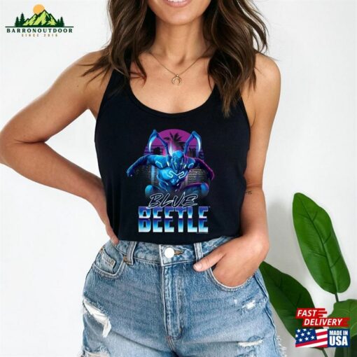 Blue Beetle Movie City Protector Women Tank Top Xolo Mariduena Men Dc Comics Classic T-Shirt