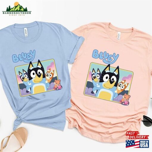 Bluey Family T-Shirt Mothers Day Shirt Hoodie Sweatshirt