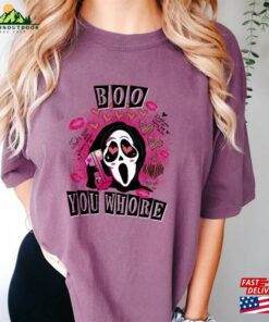 Boo You Whore Shirt Scary Halloween Horror Movie Unisex Classic