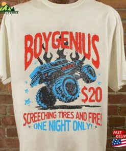 Boygenius Screeching Tires And Fire T-Shirt Rock Band Sweatshirt 2023 Tour Merch Classic
