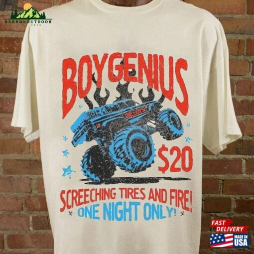 Boygenius Screeching Tires And Fire T-Shirt Rock Band Sweatshirt 2023 Tour Merch Classic