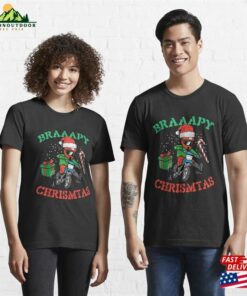 Braaapy Christmas Motocross Dirt Bike Biker Men Boys Kids T Shirt Sweatshirt 3