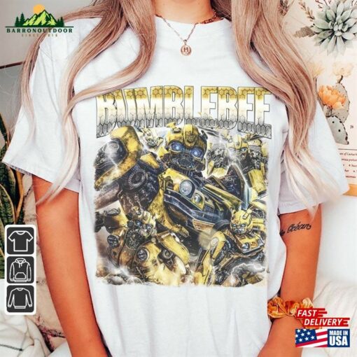 Bumblebee Movie Shirt Autobot 90S Y2k Vintage Retro Bootleg T-Shirt Unisex