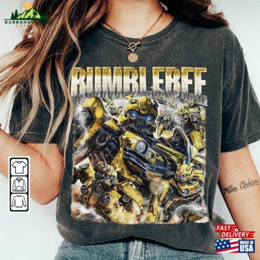 Bumblebee Movie Shirt Autobot 90S Y2k Vintage Retro Bootleg T-Shirt Unisex