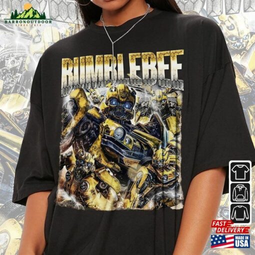 Bumblebee Movie Shirt Autobot 90S Y2k Vintage Retro Bootleg T-Shirt Unisex