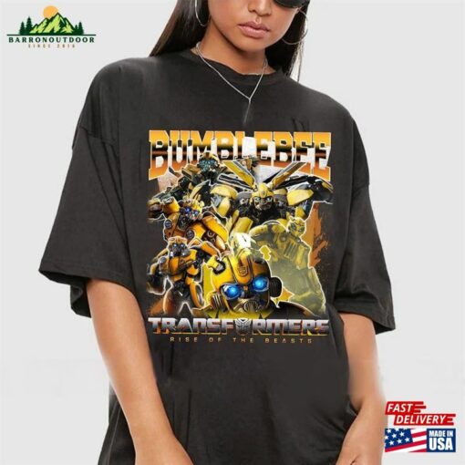 Bumblebee Vintage 90S Shirt Transformers Rise Of The Beasts Movie Tshirt Sweatshirt Classic