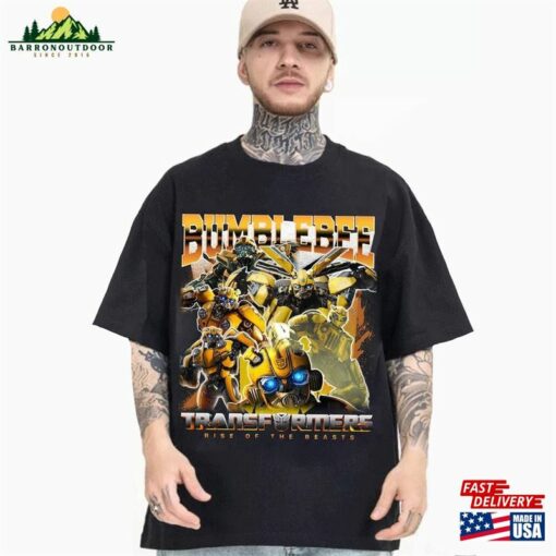 Bumblebee Vintage 90S Shirt Transformers Rise Of The Beasts Movie Tshirt Sweatshirt Classic