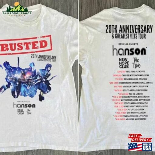 Busted 2023 Tour T-Shirt Music Band Shirt Reunion Unisex Sweatshirt