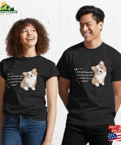 Canine Doggy Love Language Corgi Illustration Classic T Shirt Unisex 3