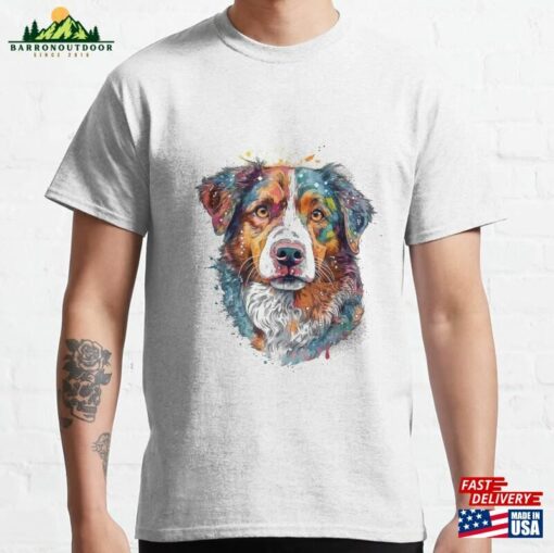 Caninehand Drawn Mixed Media Art Classic T-Shirt Sweatshirt Unisex