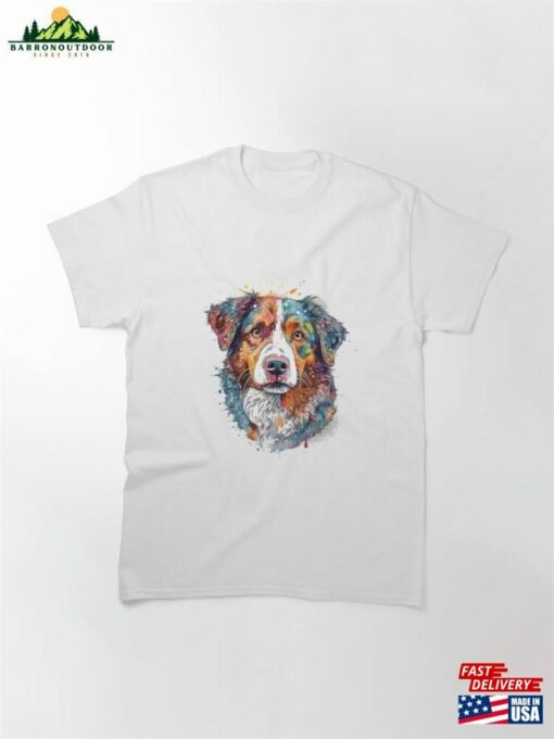 Caninehand Drawn Mixed Media Art Classic T-Shirt Sweatshirt Unisex