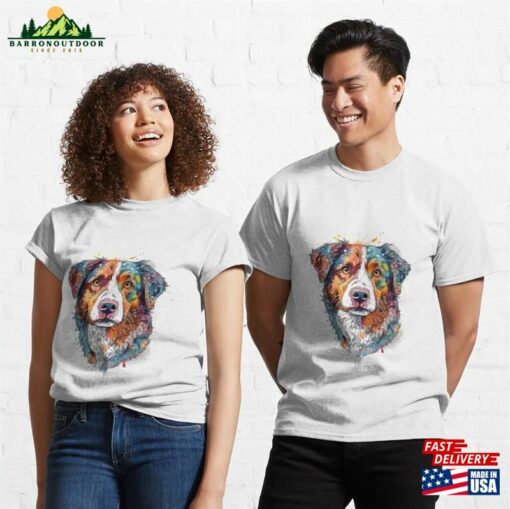 Caninehand Drawn Mixed Media Art Classic T-Shirt Sweatshirt Unisex