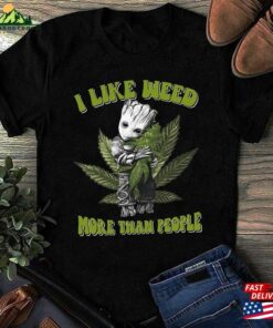 Cannabis Lovers Shirt I Like Weed More Than People Humor 420 Unisex Hoodie 3
