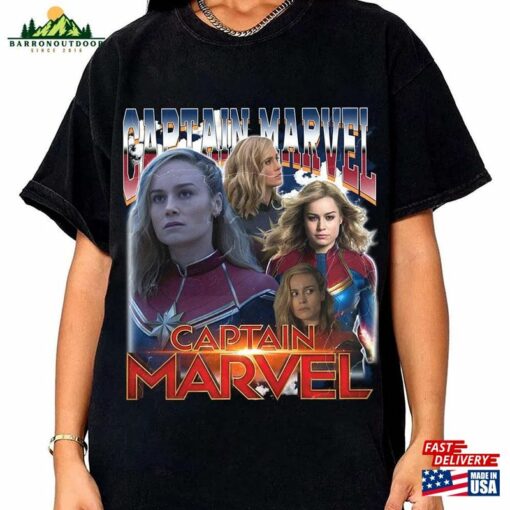 Captain Marvel Retro 90S Shirt Brie Larson Carol Danvers Hoodie Unisex