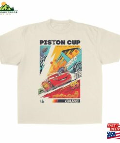 Cars Inspired Piston Cup Lightning Mcqueen Tee Disney Style Graphic In Sand T-Shirt Unisex 1 Cars Inspired Piston Cup Lightning Mcqueen Tee Disney Style Graphic In Sand T Shirt Unisex 2