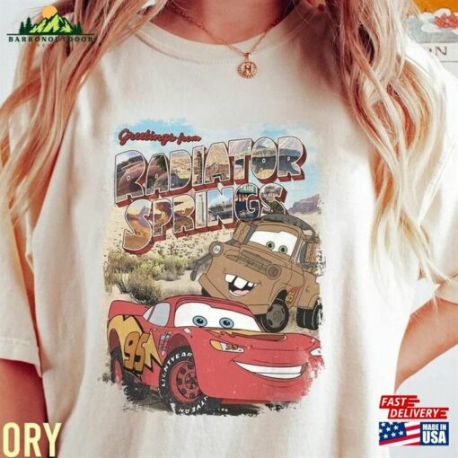 Cars Movie Shirt Pixar Comfort Colors Lightning Mcqueen Hoodie Sweatshirt