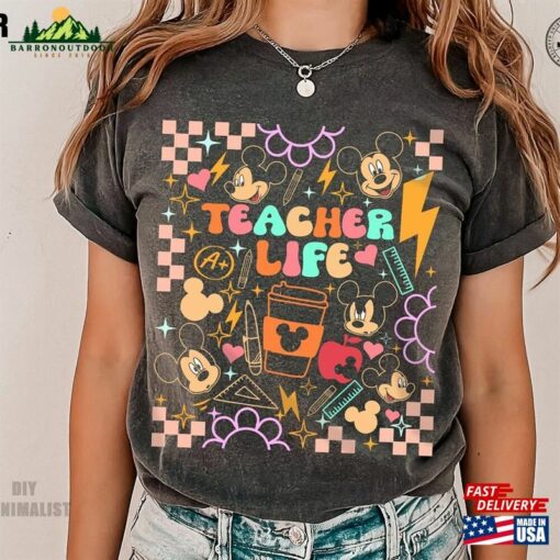 Cartoon Teacher Life Comfort Colors® Shirt Team Appreciation Gift Unisex T-Shirt