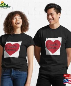 Cassville Georgia Heart In Outline Classic T-Shirt Unisex Cassville Georgia Heart In Outline Classic T-Shirt Unisex