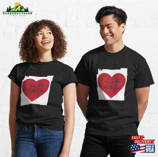 Cassville Georgia Heart In Outline Classic T-Shirt Unisex