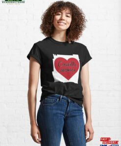 Cassville Georgia Heart In Outline Classic T Shirt Unisex 4